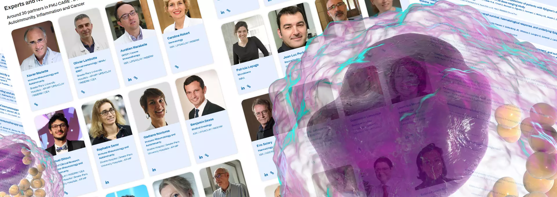 FHU Care APHP, Aperçu de la page A propos, notre équipe  