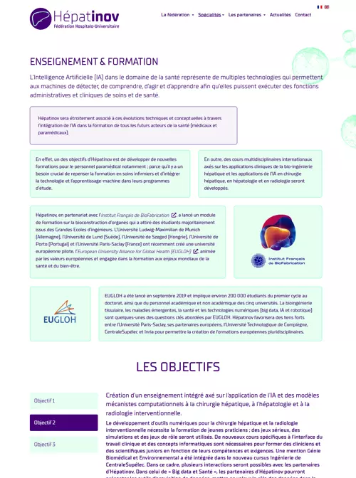 Fhu Hepatinov - détails de la page Projets