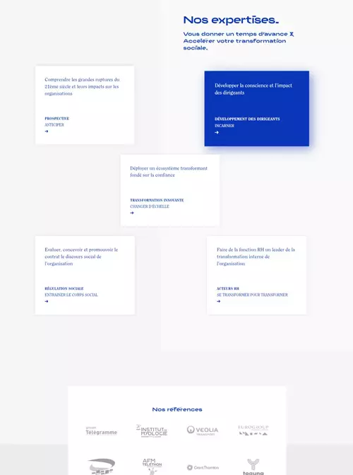 Human and co - detail de la page d'accueil