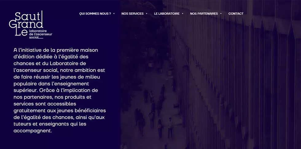 Le Grand Saut - Détail en provenance de la page d'accueil