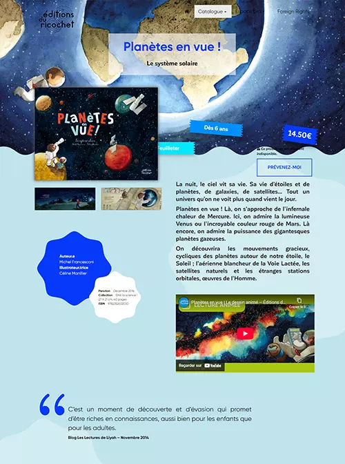 les Editions du Ricochet Image Produit décoration bleue